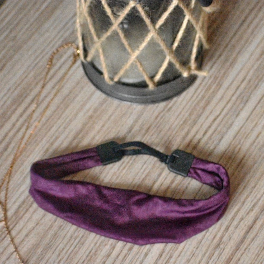 Hipsy Crushed Plum Women's Adjustable Spandex Xflex Headband